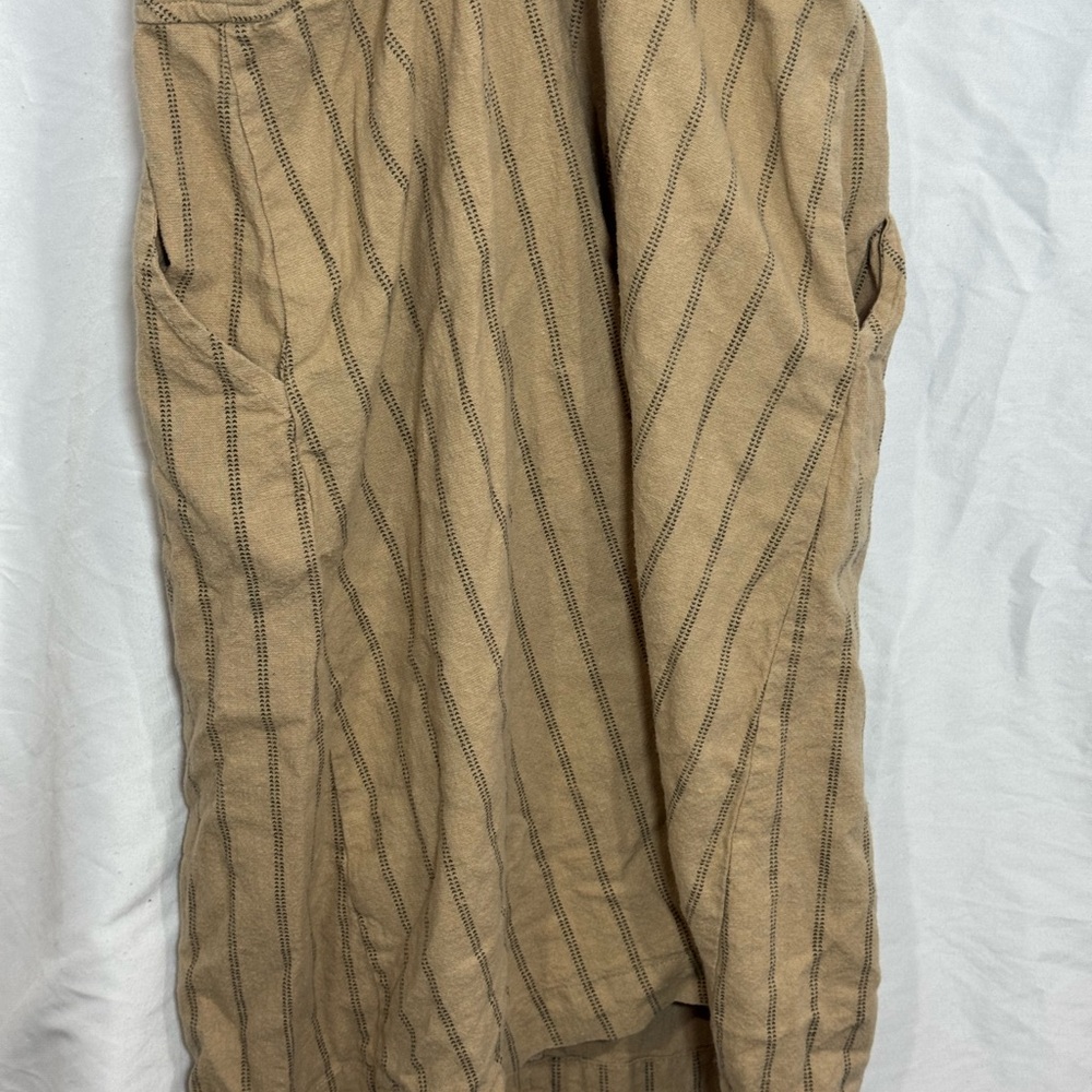 Orange Creek Tan Striped Midi Dress | Women’s Small - Picture 7 of 12